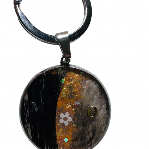 Porte clef DUO POILS –  souvenir personnalisable