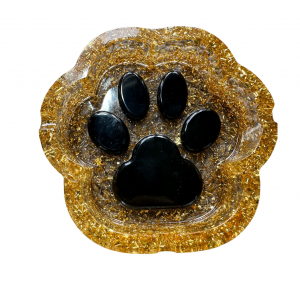 Range tout ou cendrier avec patte de chien