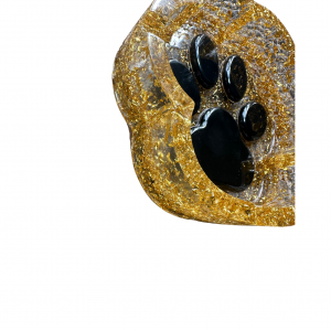 Range tout ou cendrier avec patte de chien