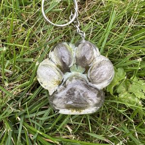 Porte clef Bonheur en patte- personnalisable